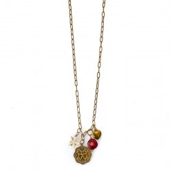 Coral Necklace Gold