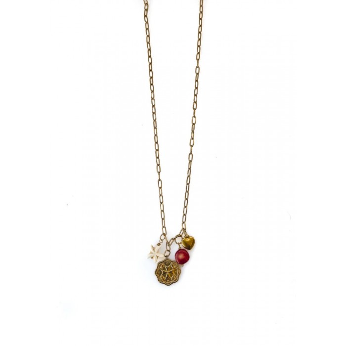 Coral Necklace Gold